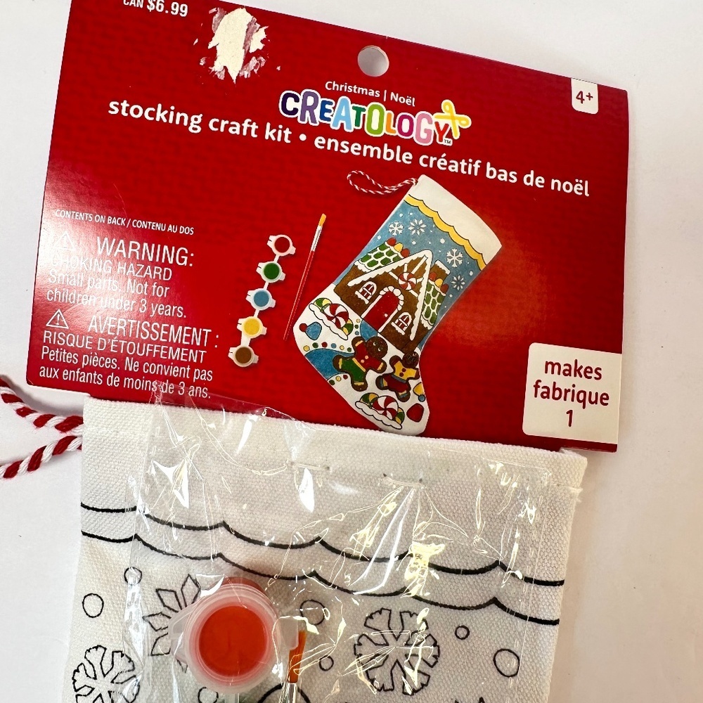 Creatology Christmas Stocking Paint Your Own Stocking NIP